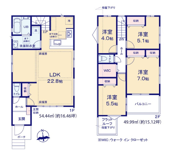 【間取り】 | 福岡市博多区諸岡3丁目2期　1号棟（全2棟）【仲介手数料無料・0円】 | 平日、土日祝日もお好きな日時にご見学可能です。お気軽にお問合せ下さい。