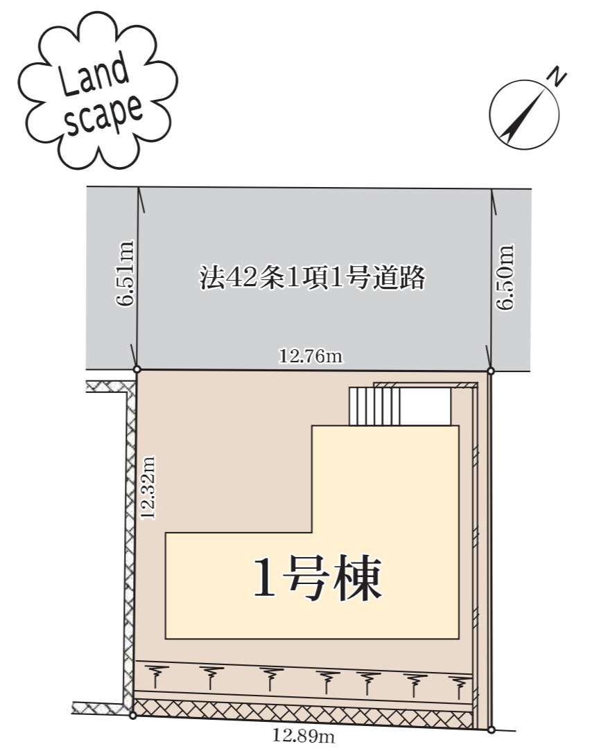 横浜市磯子区洋光台３丁目 新築戸建て【仲介手数料無料】の区画図