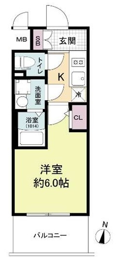 エスリードレジデンス梅田グランゲートの間取り