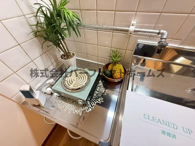 高野道1丁目戸建　賃貸のキッチン|コンパクトなキッチンで掃除もラクラク