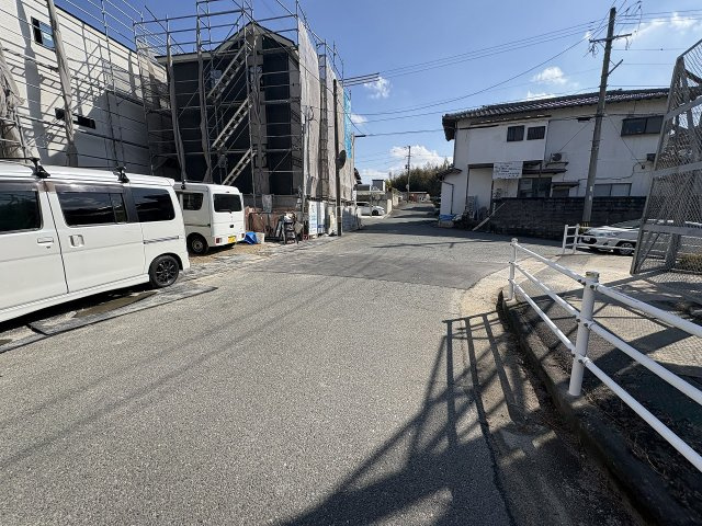 【その他】 | 大野城市中1丁目3期　1号棟（全3棟）【仲介手数料無料・0円】 | 現地写真。前面道路です。