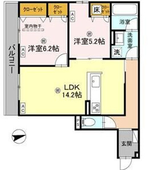 D-residence荘園B棟の間取り