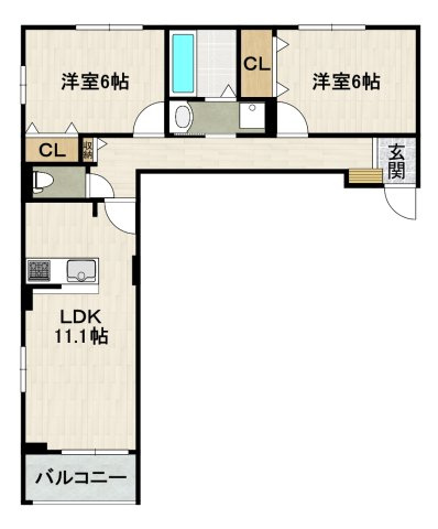 サンロイヤルⅠの間取り