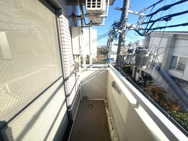 ステューディオアッシュのバルコニー