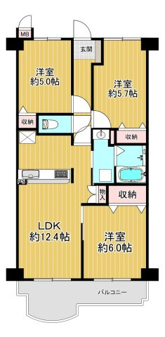 サングレール・フェニングの間取り
