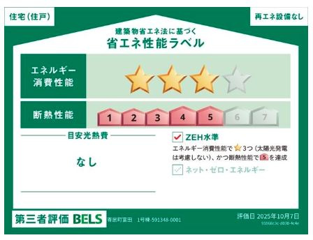リーブルガーデン．S　寄居町富田　の省エネ性能ラベル|１号棟省エネ性能ラベル