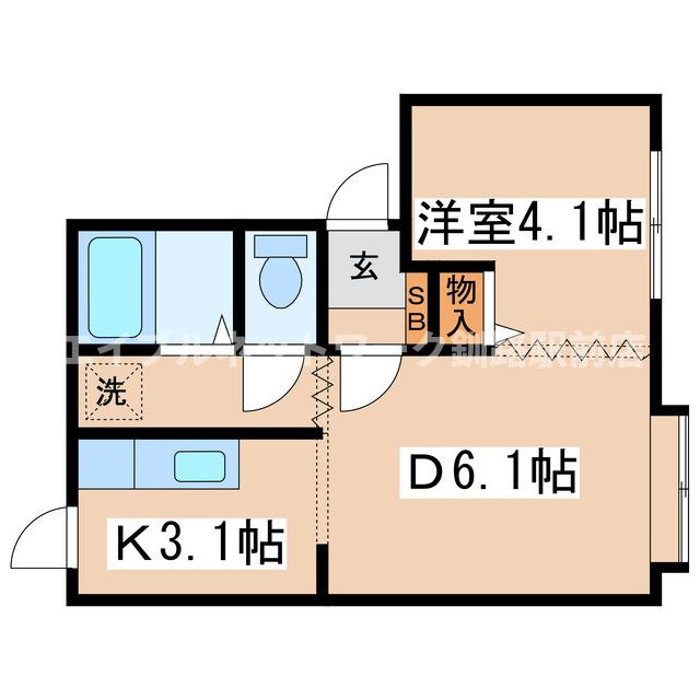 パリエ壱番館の間取り