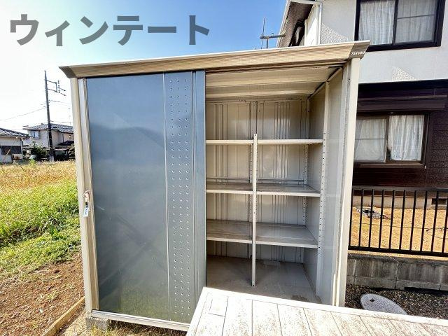 龍ケ崎市城ノ内1丁目　中古戸建の外観|【内外装リフォーム中11/28更新】クリーニング予定の物置写真です。