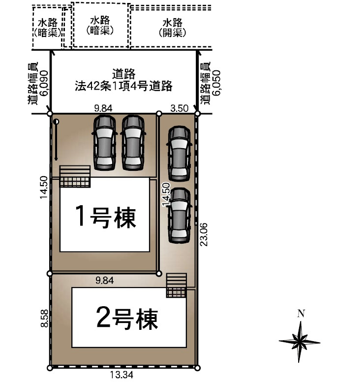 長野市丹波島２丁目の新築一戸建の間取り