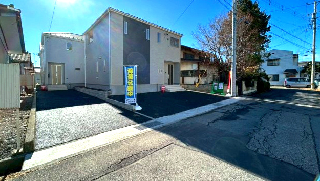 長野市丹波島２丁目の新築一戸建の前面道路含む現地写真