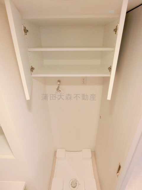 スタイリオ池上SOUTHスタイリオイケガミサウスの設備|室内洗濯機置き場と吊り棚