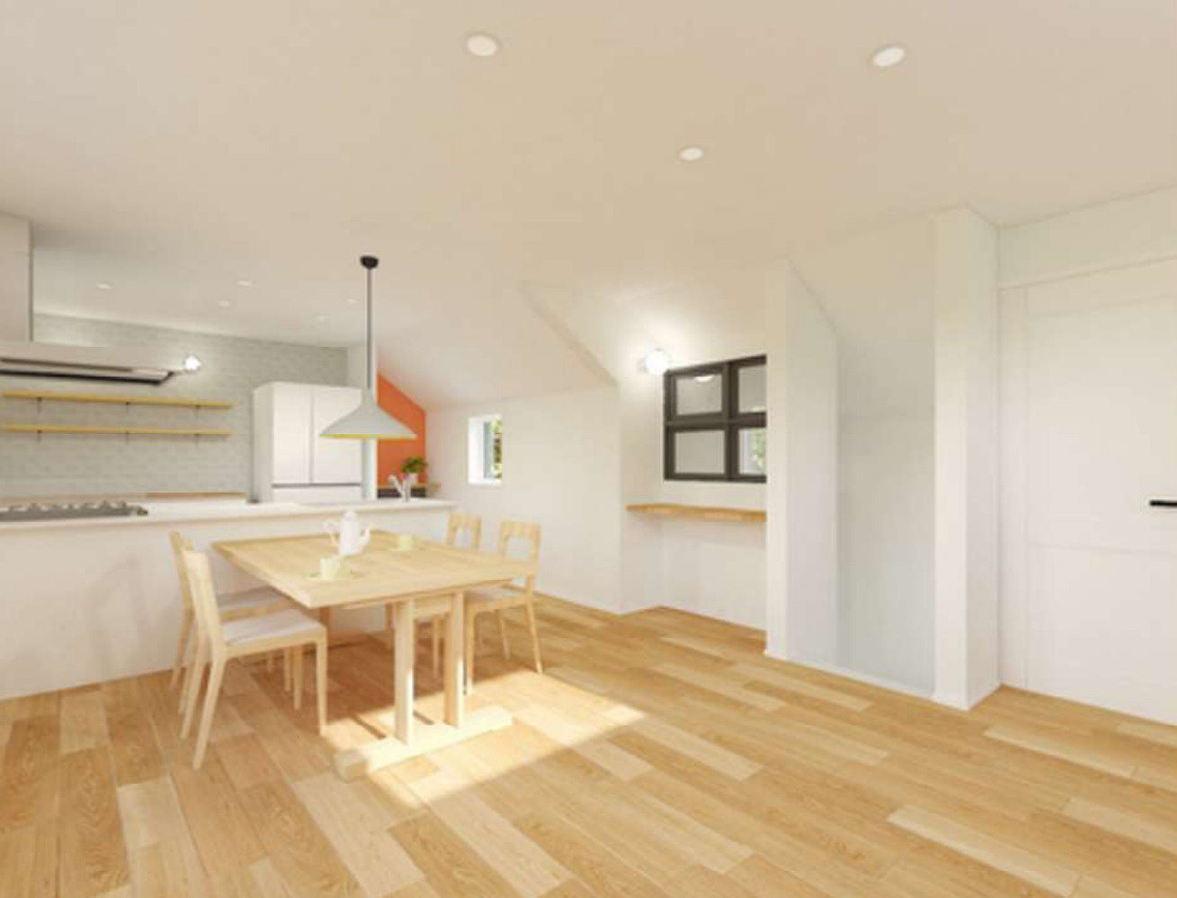 横浜市神奈川区白幡西町 新築戸建て【仲介手数料無料】の居間・リビング