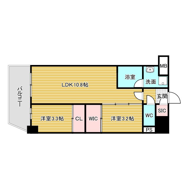 コンフォリア・リヴ東三国駅前ソルテラスの間取り