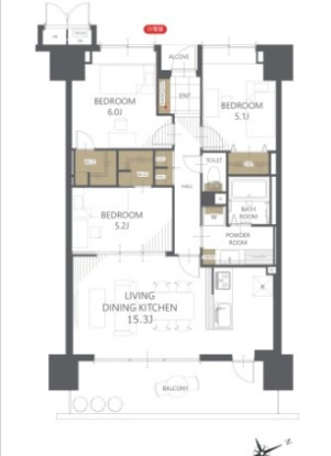 サーパス西宝町の間取り