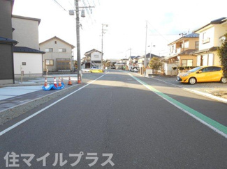【前面道路含む現地写真】 | 郡山市片平町釜場新築一戸建て1棟 | 前面道路含む現地写真です