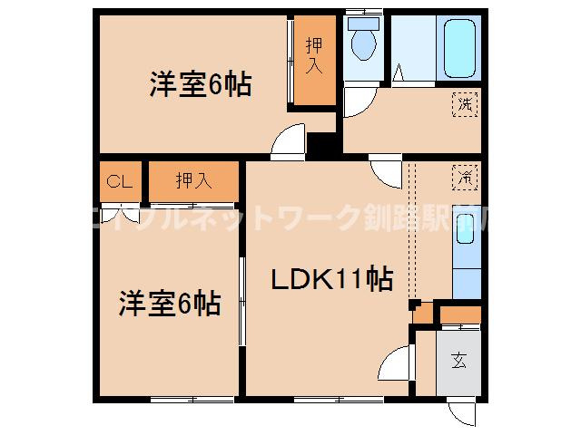 メゾン東部Ⅰの間取り