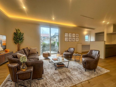 【居間・リビング】 | 《ご成約プレゼントあり♪》安芸郡府中町八幡2丁目　新築分譲 | ☆CGでバーチャルホームステージングしています。