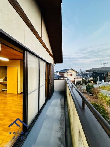 小郡市小郡　戸建てのバルコニー
