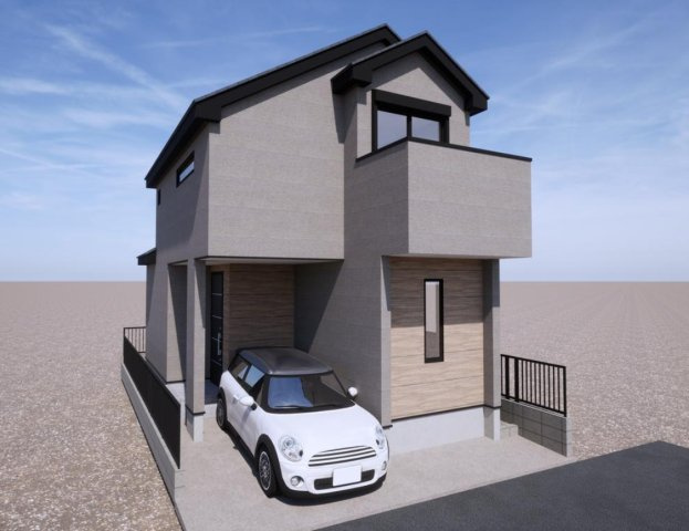 横浜市泉区中田南４丁目 新築戸建て【仲介手数料無料】の外観パース