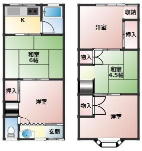 【間取り】 | 大阪市住吉区清水丘三丁目　中古戸建