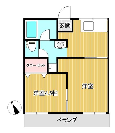 【間取り】 | 芙蓉ハイツ