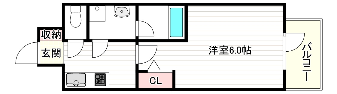 リヴェント難波ウエストの間取り