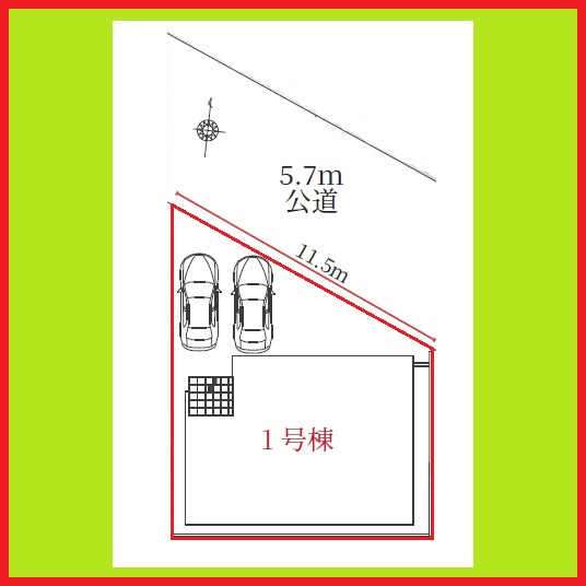 名古屋市中村区北畑町３丁目の新築一戸建の区画図|◇区画図◇