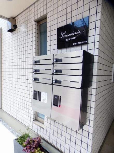 サンセベリアのエントランス