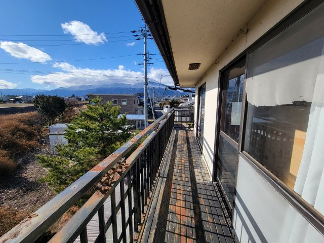 穂高売中古住宅のバルコニー
