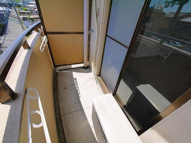 シティパレス郡山Ｐ１Ｂのバルコニー|開放的で明るい空間を演出してくれるバルコニーです