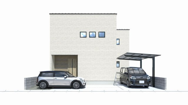 LAVIE余戸西の外観パース|落ち着いた雰囲気の外観です