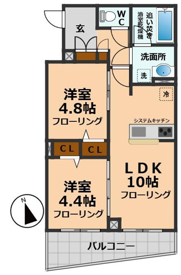 【間取り】 | S-RESIDENCE高井戸EAST