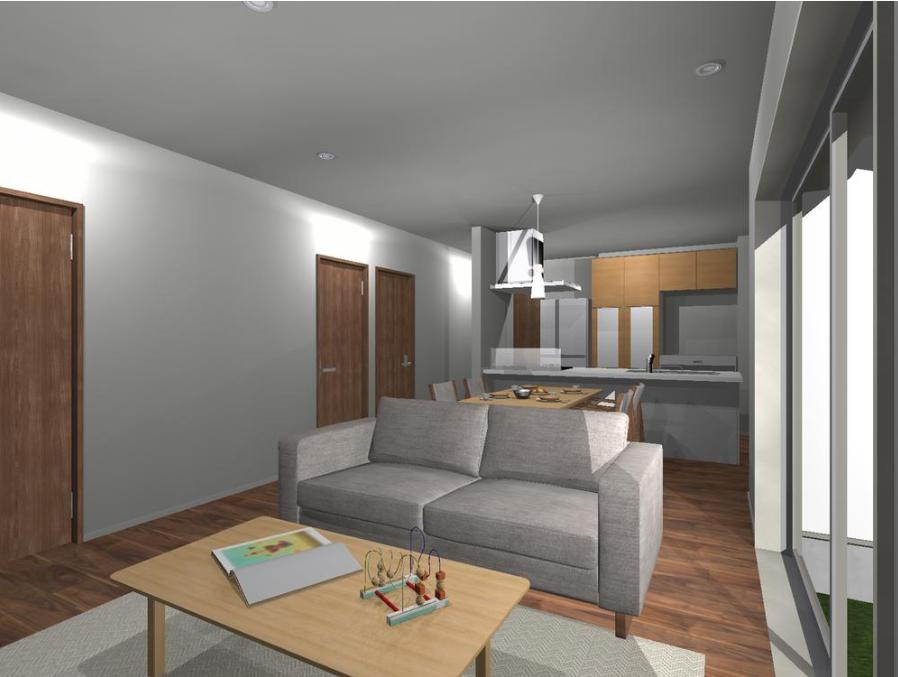 笠間市大田町　新築戸建　3号棟の完成予想図