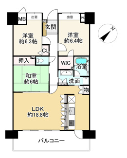 【間取り】 | ポレスター近江八幡