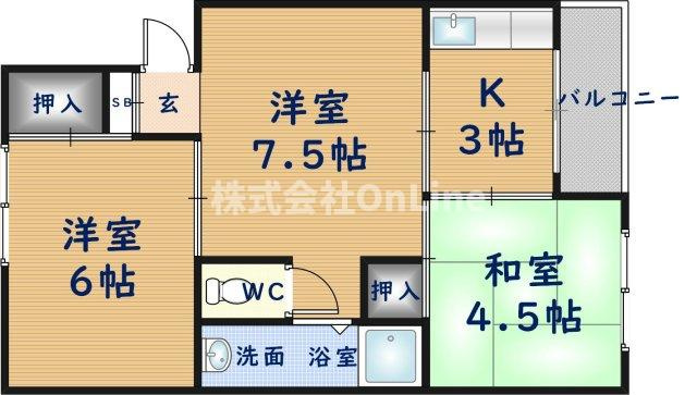 【間取り】 | 朝風マンション1番館