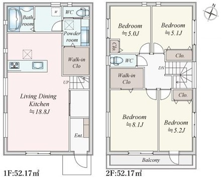 ～大人の余裕～行けば納得の環境【鎌倉市二階堂】新築戸建の間取り