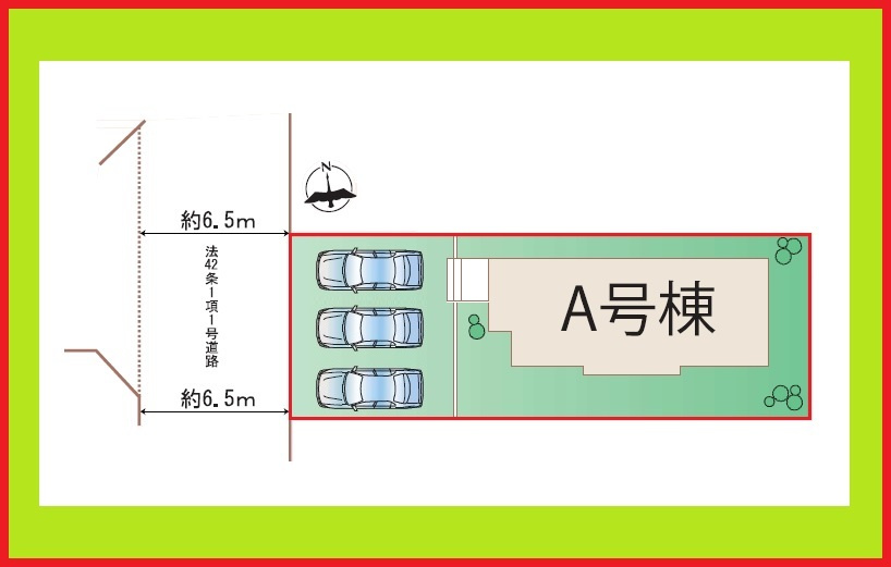 名古屋市港区東蟹田の新築一戸建の区画図|◇Ａ号棟◇