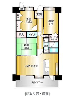 【間取り】 | エバーライフネアシティ久留米弐番館