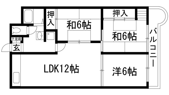 【間取り】 | 東朋第一マンション