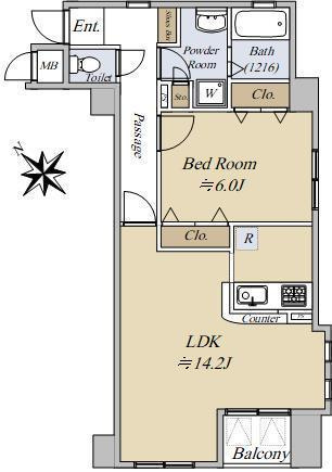 カサベラ異人館山本通の間取り