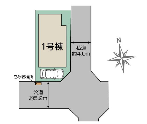 春江町３丁目新築戸建の区画図
