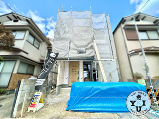 【外観】 | 城陽市平川長筬　新築戸建 | 令和8年6月完成予定です！！
床暖房や浴室乾燥機など嬉しい設備が充実。
食器洗浄乾燥機付きで洗い物もラクラクです。