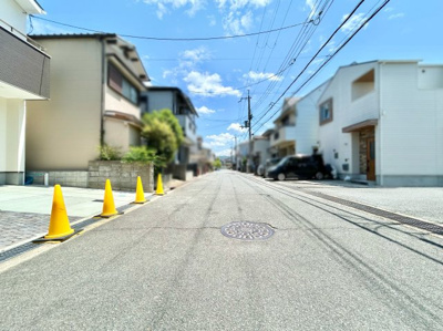 【前面道路含む現地写真】 | 城陽市平川長筬　新築戸建 | 《現地》を一度ご覧になられませんか？《周辺環境》も含め、現地をご案内いたします。お気軽にお問い合わせ下さい(^^)/