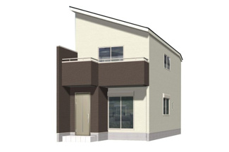 【外観パース】 | 城陽市平川長筬　新築戸建 | 外観パース