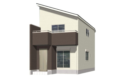 【外観パース】 | 城陽市平川長筬　新築戸建 | 外観パース