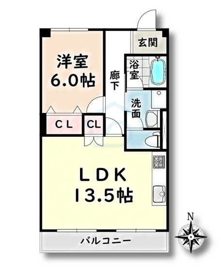 【間取り】 | La Belle Sante【名古屋市賃貸・都市ガス】