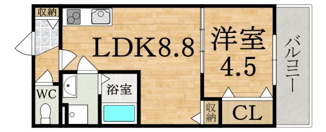 クレアール五位堂の間取り