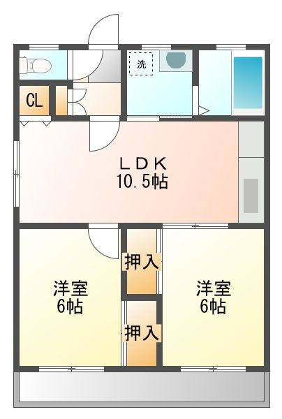 コーポ裕の間取り