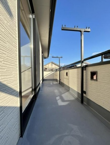 【中古】川越市今成１丁目中古住宅のバルコニー|陽当り良好なバルコニーです！
