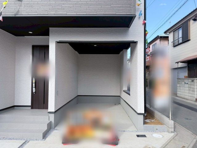 川口市本前川3期　新築一戸建て　3号棟の駐車場|駐車場に車を止められます